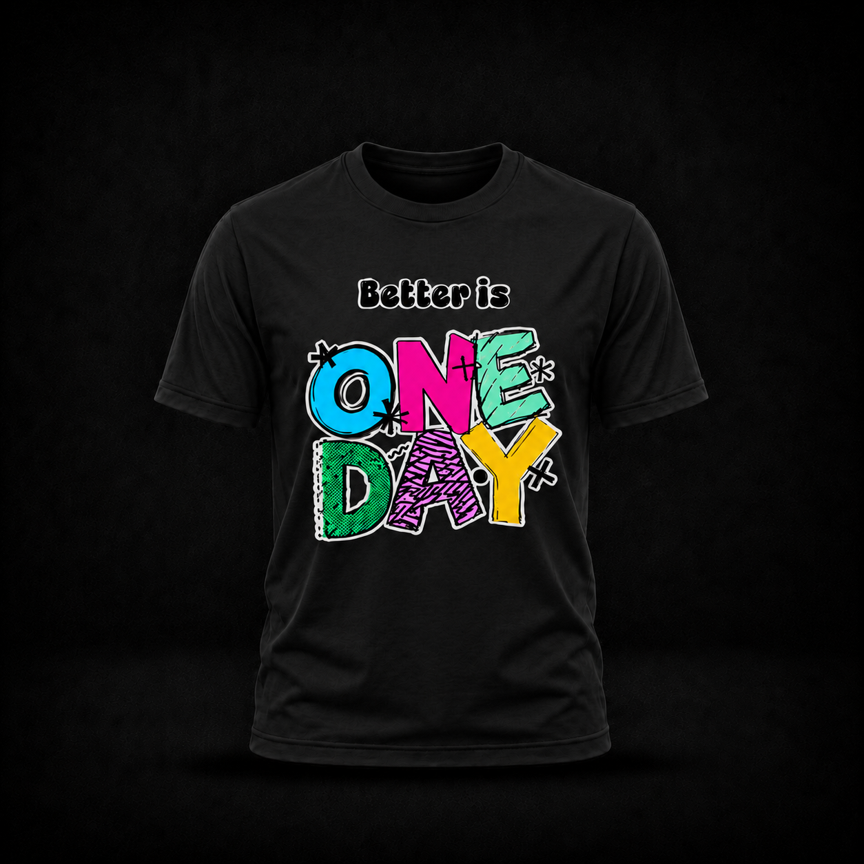 'Better is One Day' T-shirt - Black