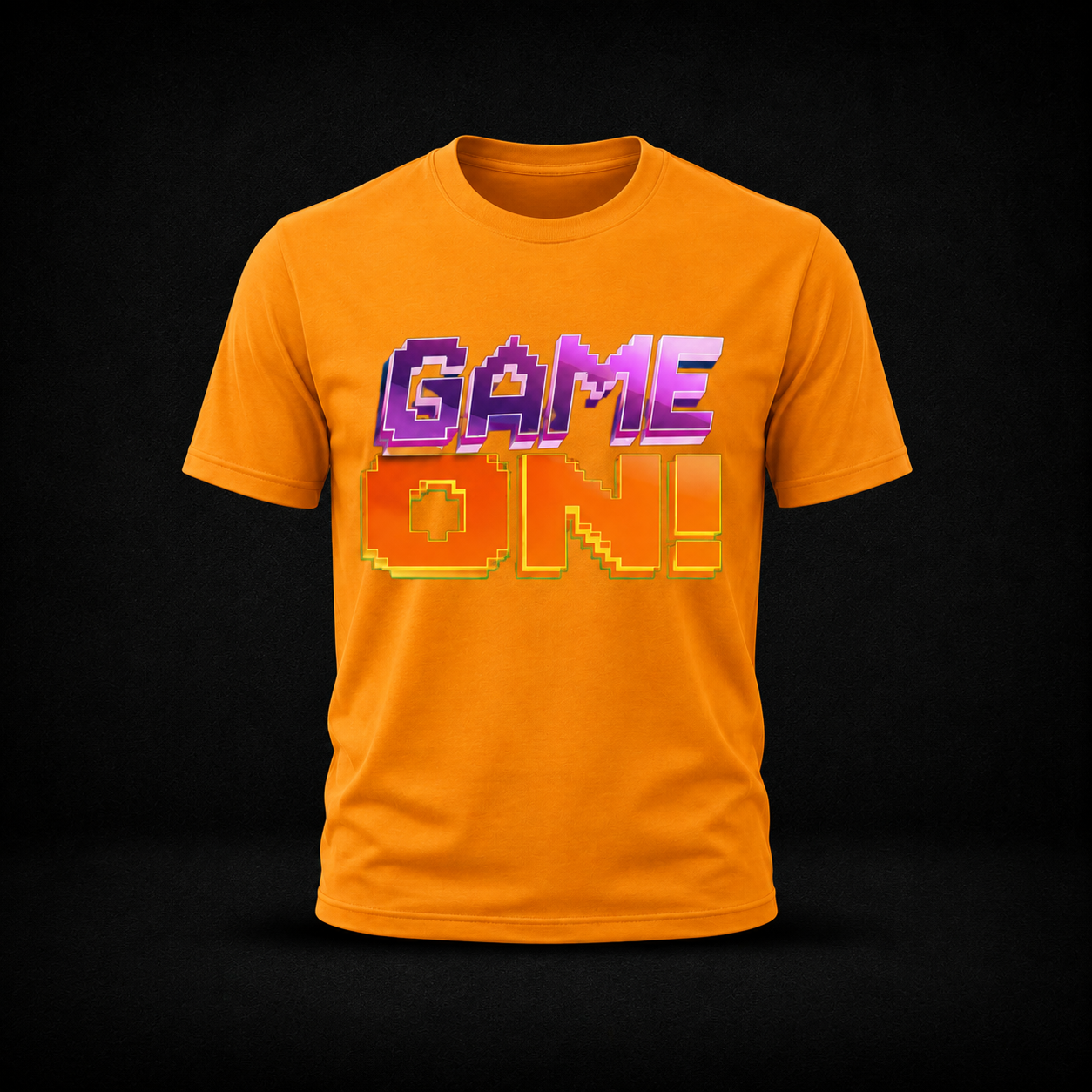 'Game On' T-shirt - Gold