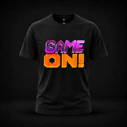 'Game On' T-shirt - Black - Staff