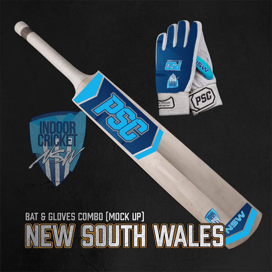 ICNSW Premium Bat & Gloves Combo